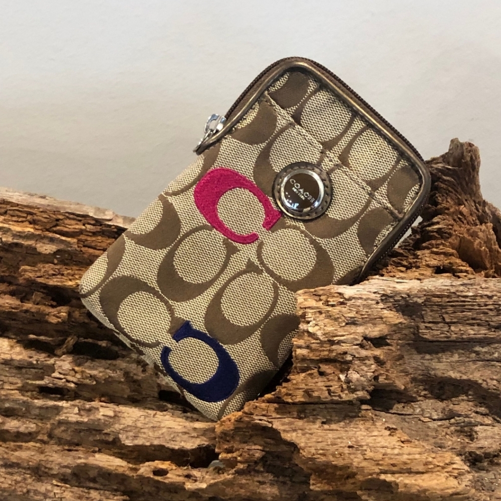 authentic coach wristlet
